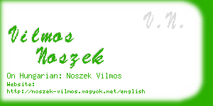 vilmos noszek business card